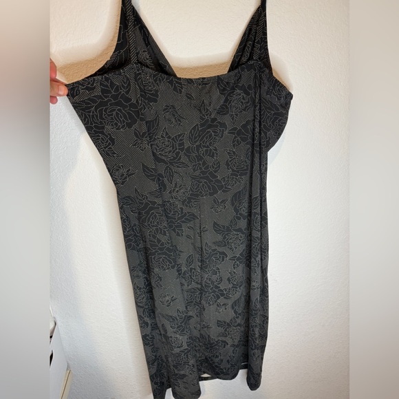 KNIT MIDI DRESS with white Rose pattern size Large y2k - Picture 6 of 8